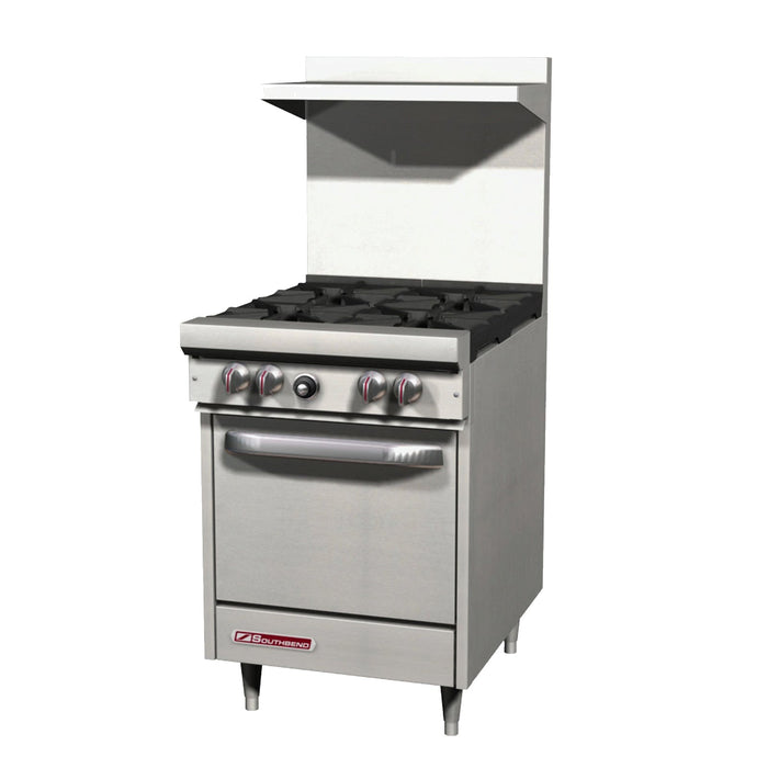 Southbend, S24E, 4 Burner Non-Clog Restaurant Gas Range, 147,000 BTU