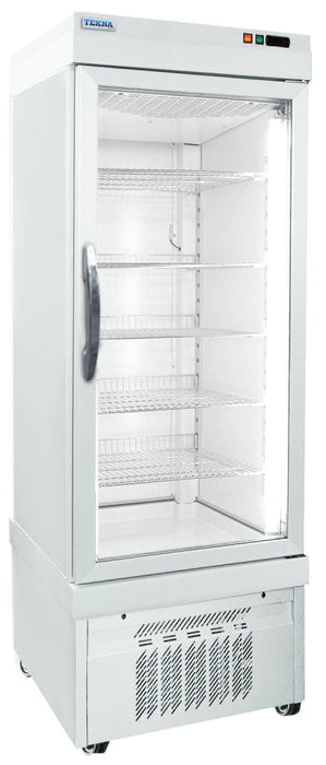 Ampto - 4100 NFP - Refrigerator Merchandiser Silver Glass Door