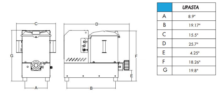 Univex UPasta Pasta Maker Machine