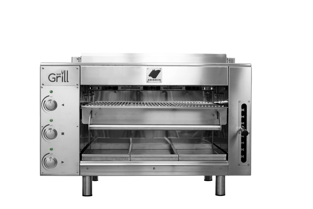 Ampto - ABERDEEN-E Infrared Overfire Broiler Single Deck Countertop Electric