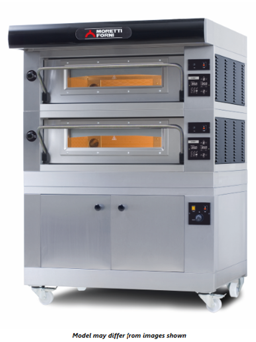 Moretti Forni AMALFI B2 52" Electric Pizza Oven, Double Deck