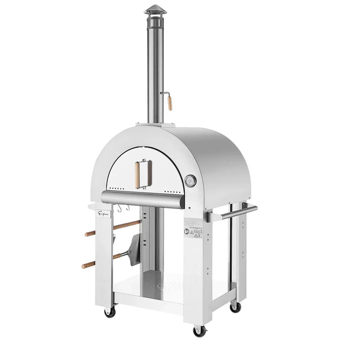 Empava Outdoor Wood Fired Pizza Oven in Stainless Steel (PG01)