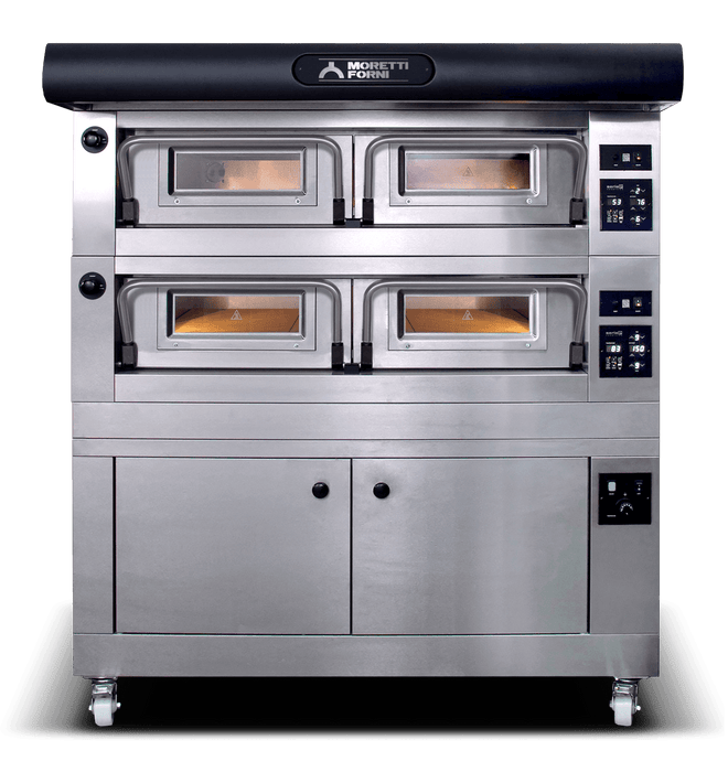 Moretti Forni P120E B2 64" Electric Pizza Oven 2 Decks 198,000 BTU