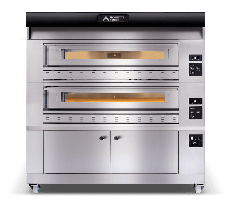 Moretti Forni P150G A2 79" Gas Pizza Oven 2 Decks w/proofer 220,000 BTU