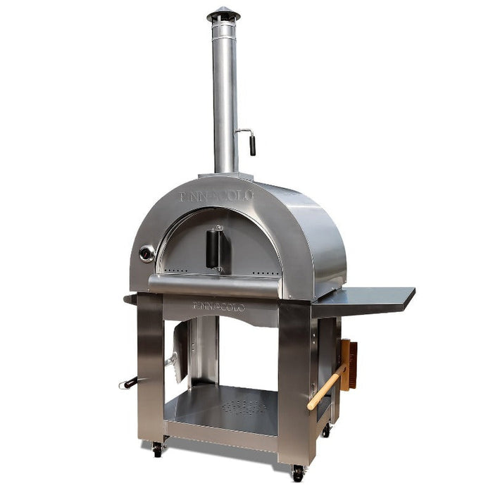 Pinnacolo Premio 32" Wood Fired Pizza Oven, Residential Outdoor Stainless Steel Pizza Oven