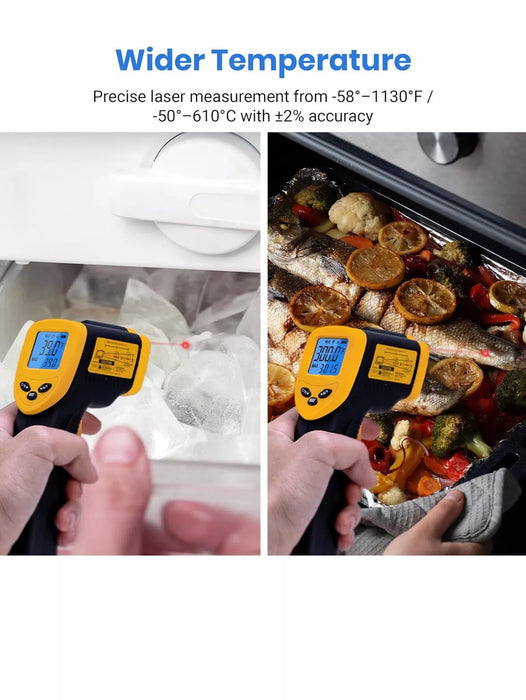 Lasergrip 1080 Infrared Thermometer – Wide Temperature Range, Non-Contact, Professional EMS Mode - Free Gift