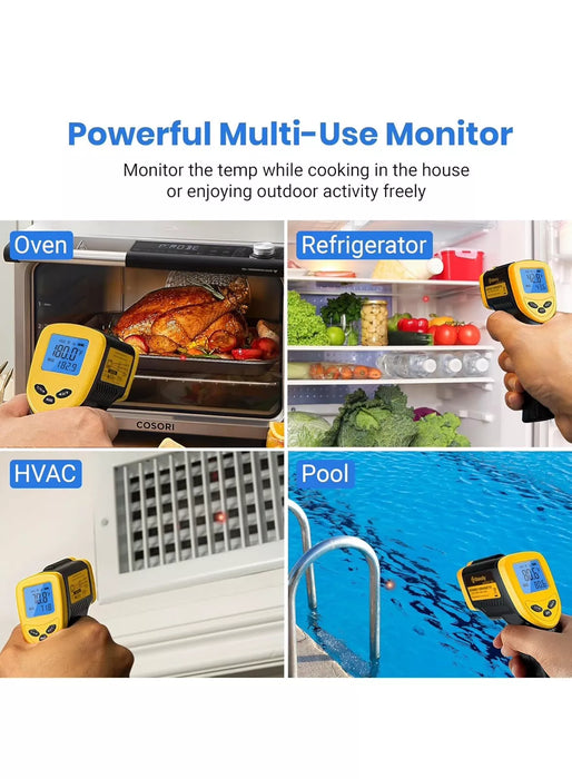 Lasergrip 1080 Infrared Thermometer – Wide Temperature Range, Non-Contact, Professional EMS Mode - Free Gift