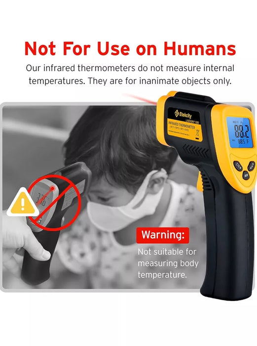 Lasergrip 1080 Infrared Thermometer – Wide Temperature Range, Non-Contact, Professional EMS Mode - Free Gift